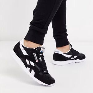 Reebok Classic Black and White Shoes